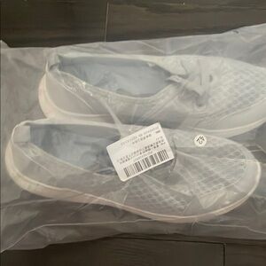 Women's White Mesh Sneakers